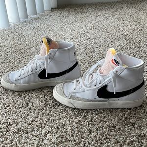 Nike blazers, size 7.5, worn less than 5 times